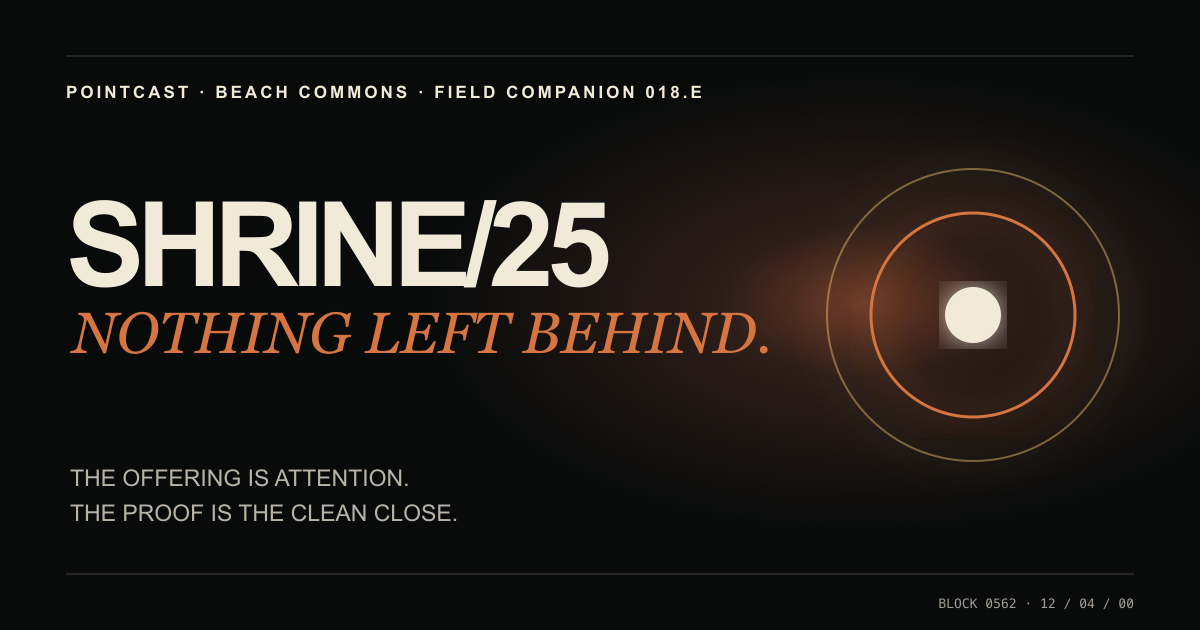 SHRINE/25 — Nothing Left Behind