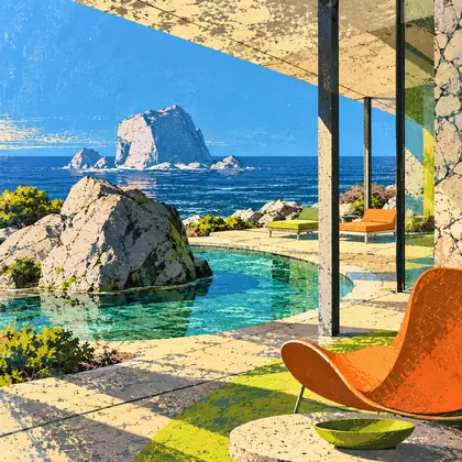 Pool Around a Stone — V2 interpretation