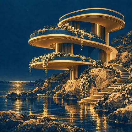 A Ribbon of Evening — V2 interpretation