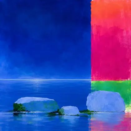 The Blue That Stays Awake — V2 interpretation