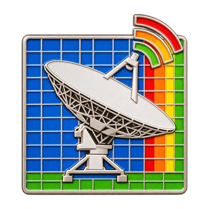 First Carrier satellite dish badge