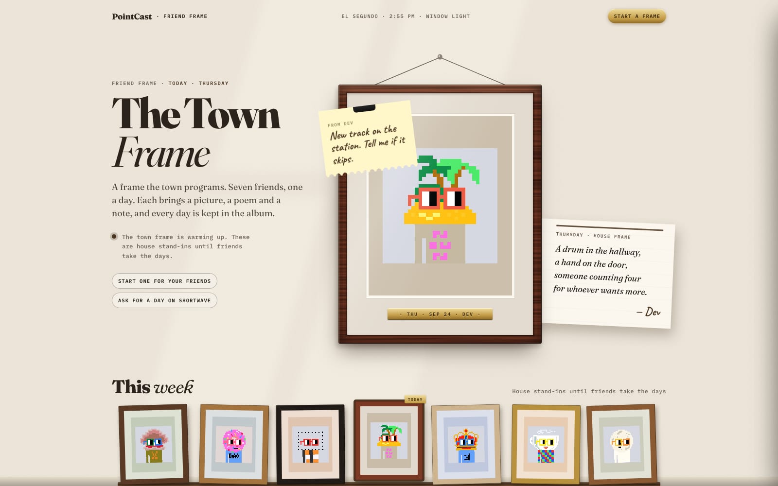 Friend Frame v2 · the frame keeps