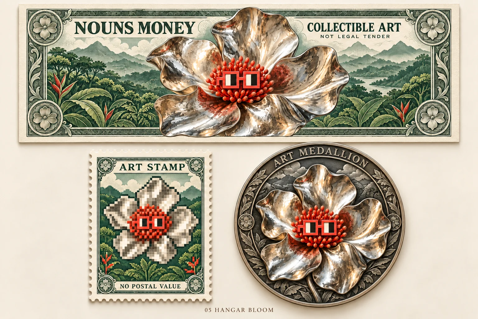 Hangar Bloom · Flower plates · 2026 · generated design study