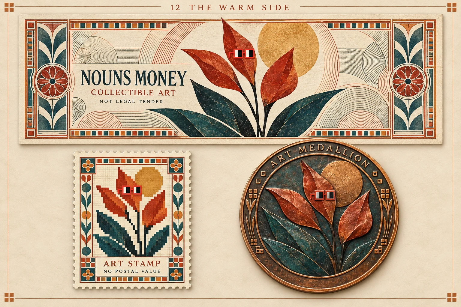 The Warm Side · Flower plates · 2026 · generated design study