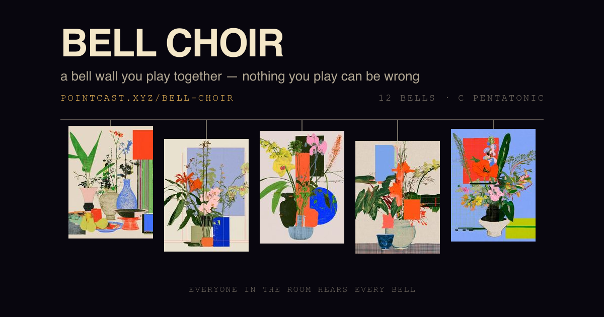 Bell Choir — a bell wall you play together