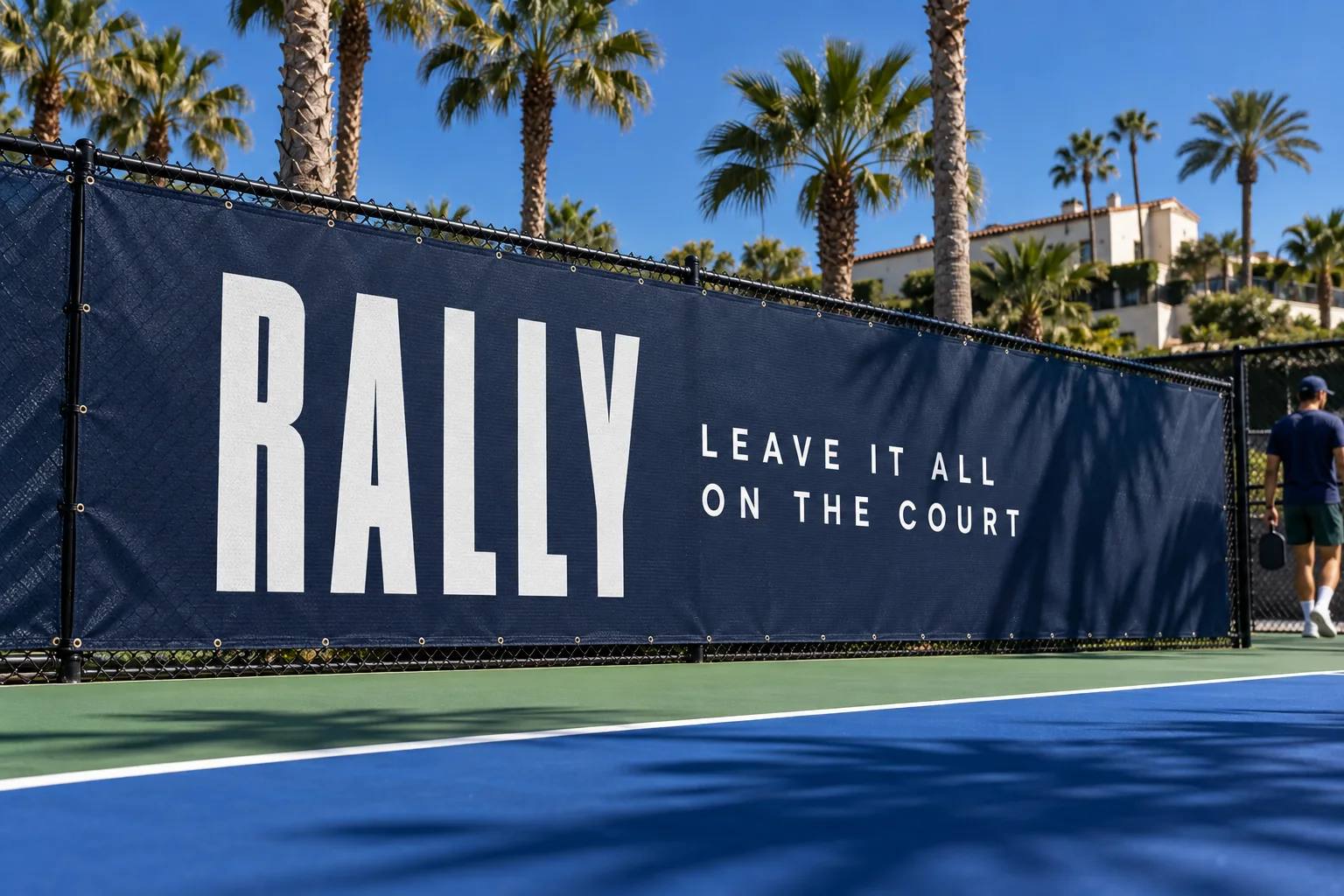RALLY courtside banner campaign concept
