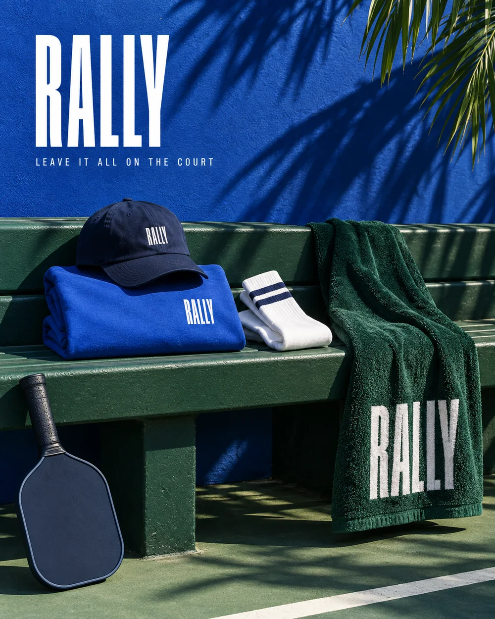 RALLY pickleball essentials campaign concept