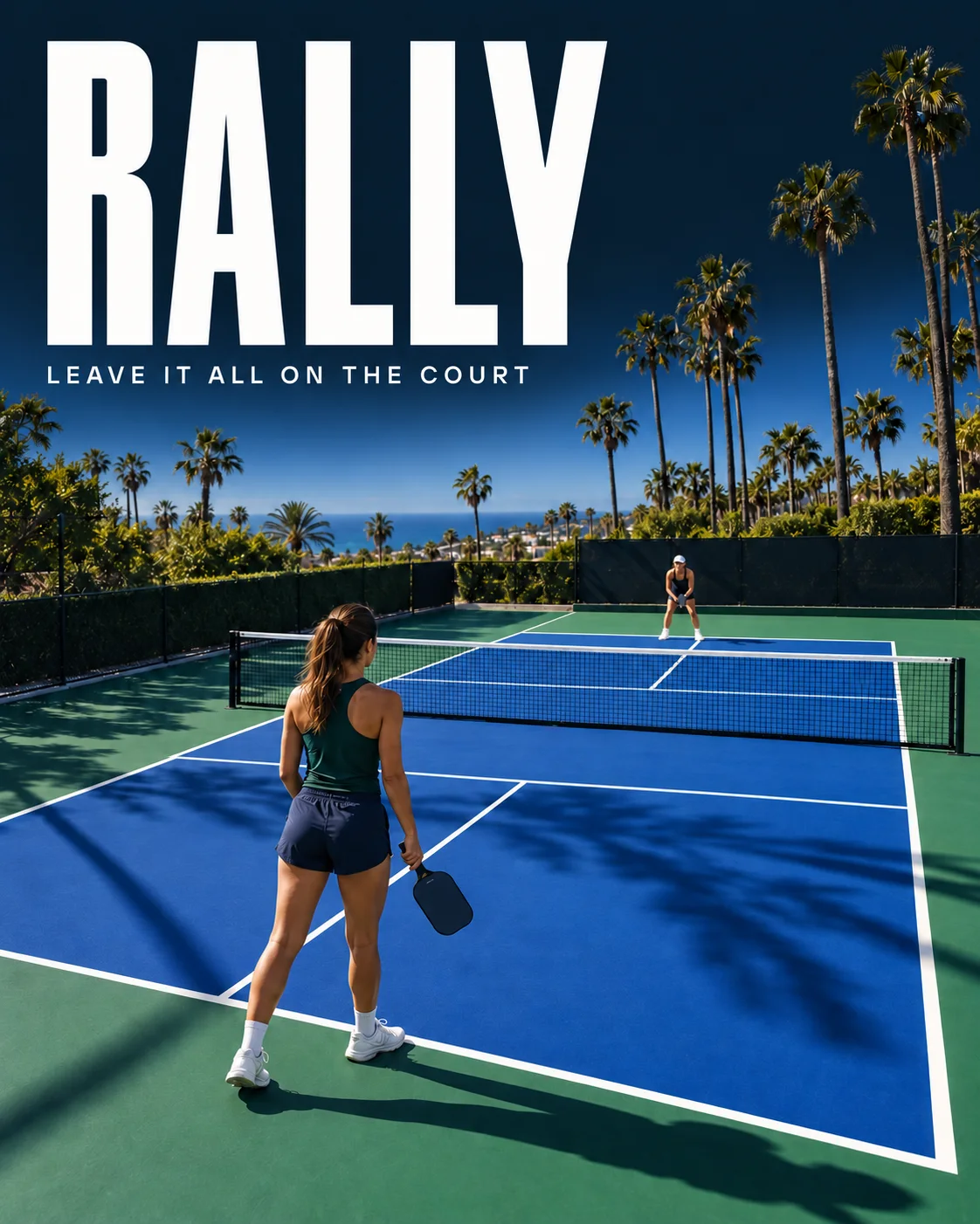 Leave it all on the court: RALLY pickleball campaign artwork