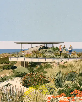 Learn at the Edge — speculative AI-generated University of El Segundo artwork, variation 4 of 4