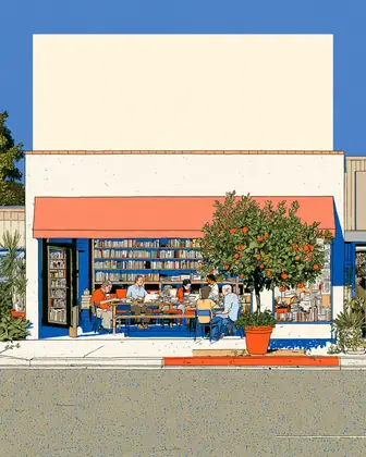 The Open Door Syllabus — speculative AI-generated University of El Segundo artwork, variation 1 of 4