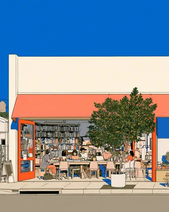 The Open Door Syllabus — speculative AI-generated University of El Segundo artwork, variation 3 of 4