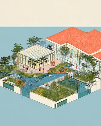 Follow One Drop — speculative AI-generated University of El Segundo artwork, variation 3 of 4