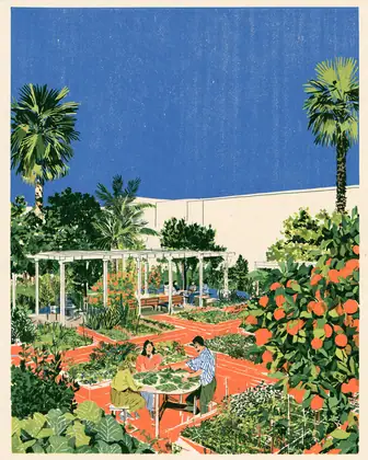 A Season of Questions — speculative AI-generated University of El Segundo artwork, variation 1 of 4