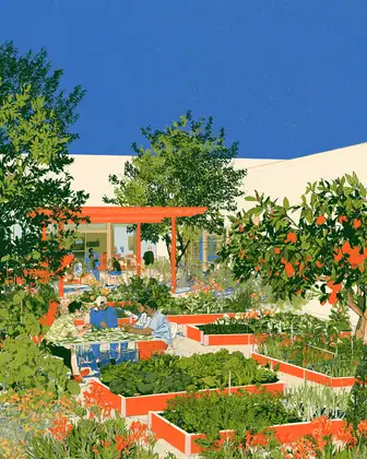 A Season of Questions — speculative AI-generated University of El Segundo artwork, variation 2 of 4