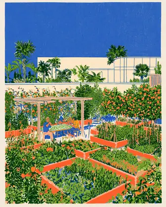 A Season of Questions — speculative AI-generated University of El Segundo artwork, variation 4 of 4
