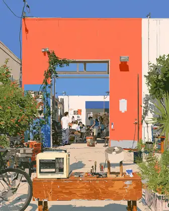Repair Is a Local Skill — speculative AI-generated IndustryNext artwork, variation 3 of 4