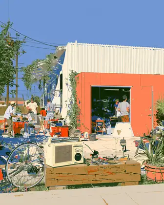 Repair Is a Local Skill — speculative AI-generated IndustryNext artwork, variation 4 of 4