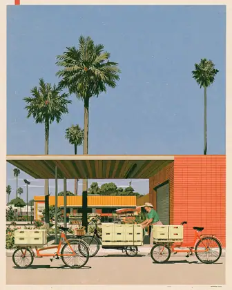 A Smaller Last Mile — speculative AI-generated IndustryNext artwork, variation 1 of 4