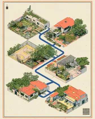 Find the Green Between — speculative AI-generated ElSegundo.xyz artwork, variation 1 of 4