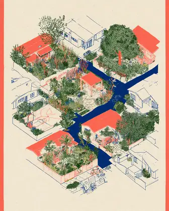 Find the Green Between — speculative AI-generated ElSegundo.xyz artwork, variation 3 of 4