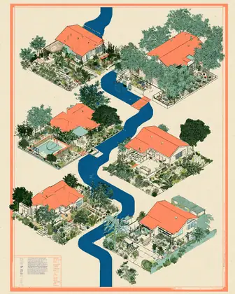 Find the Green Between — speculative AI-generated ElSegundo.xyz artwork, variation 4 of 4