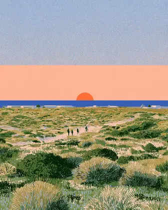 A Different Morning Feed — speculative AI-generated ElSegundo.xyz artwork, variation 1 of 4