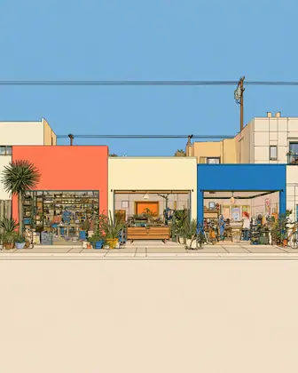 Follow the Open Door — speculative AI-generated ElSegundo.xyz artwork, variation 1 of 4