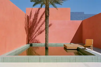 Rain Garden Pool — speculative AI-generated Pacific Common Futures artwork, variation 1 of 4