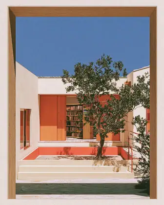 Pocket Reading House — speculative AI-generated Pacific Common Futures artwork, variation 2 of 4