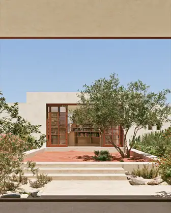 Pocket Reading House — speculative AI-generated Pacific Common Futures artwork, variation 4 of 4