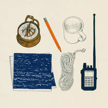 Tide Desk — speculative AI-generated Pacific Common Futures artwork, variation 3 of 4