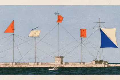 Wind Signal Garden — speculative AI-generated Pacific Common Futures artwork, variation 1 of 4