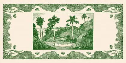 Tide Garden Vignette — speculative AI-generated Pacific Common Futures artwork, variation 1 of 4