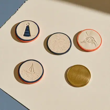 Harbor Token Set — speculative AI-generated Pacific Common Futures artwork, variation 4 of 4