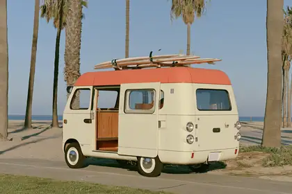 Surf Microvan — speculative AI-generated Pacific Common Futures artwork, variation 3 of 4