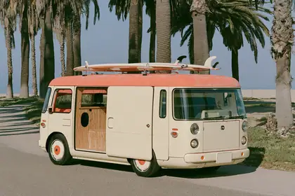 Surf Microvan — speculative AI-generated Pacific Common Futures artwork, variation 4 of 4