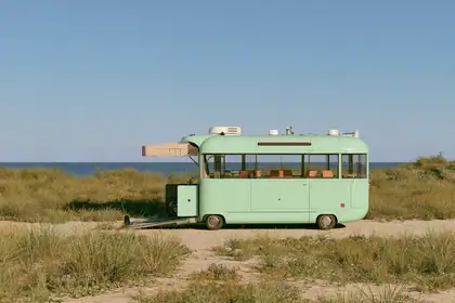 Dune Shuttle — speculative AI-generated Pacific Common Futures artwork, variation 1 of 4