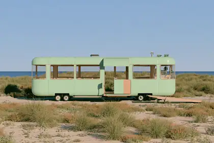 Dune Shuttle — speculative AI-generated Pacific Common Futures artwork, variation 2 of 4