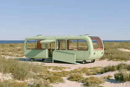 Dune Shuttle — speculative AI-generated Pacific Common Futures artwork, variation 3 of 4