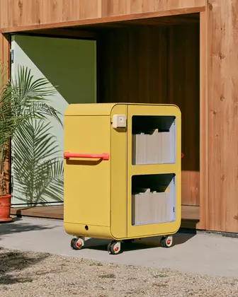 Library Delivery Cart — speculative AI-generated Pacific Common Futures artwork, variation 1 of 4