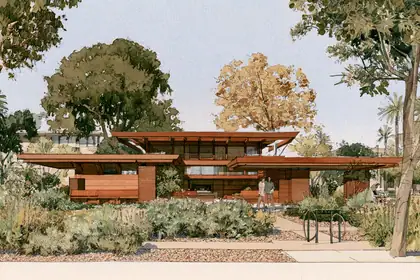 Garden Room, Low Roof — speculative AI-generated PointCast artwork, variation 3 of 4