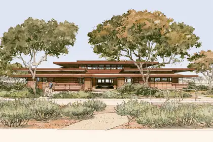 Garden Room, Low Roof — speculative AI-generated PointCast artwork, variation 4 of 4