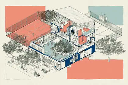 A Section Through the Local Signal — speculative AI-generated PointCast artwork, variation 2 of 4