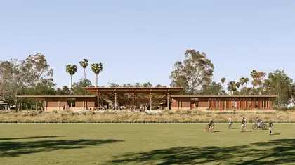 Field House After Class — speculative AI-generated University of El Segundo artwork, variation 4 of 4