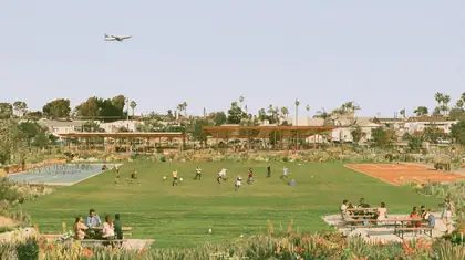 Friday on the Shared Field — speculative AI-generated ElSegundo.xyz artwork, variation 1 of 4