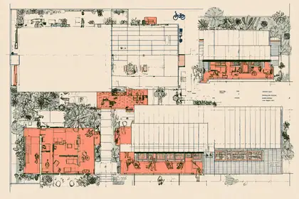 One Office, Many Neighbors — speculative AI-generated ElSegundo.xyz artwork, variation 1 of 4