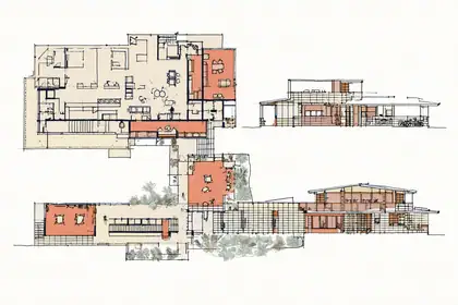 One Office, Many Neighbors — speculative AI-generated ElSegundo.xyz artwork, variation 2 of 4