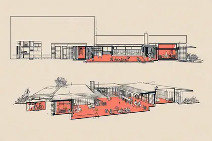 One Office, Many Neighbors — speculative AI-generated ElSegundo.xyz artwork, variation 3 of 4