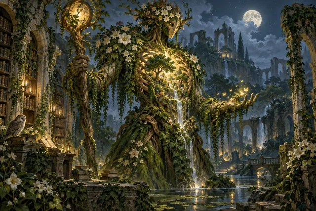 Bloomwarden — original First Light card illustration