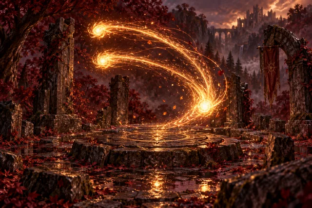 Spark Volley — original First Light card illustration